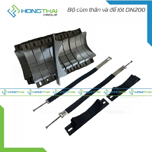 Bộ cùm thân và đế lót DN200