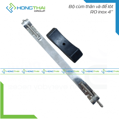 Bộ cùm thân và đế lót RO inox 4