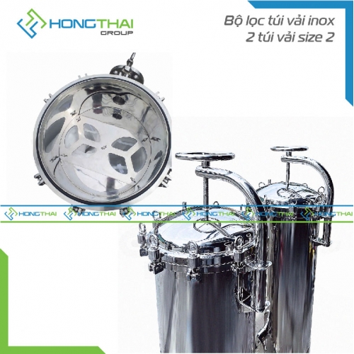Bộ lọc túi vải inox - 2 túi vải size 2
