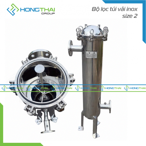 Bộ lọc túi vải inox size 2