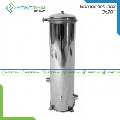 Bồn Lọc Tinh Inox - 3 Lõi - 20 inches