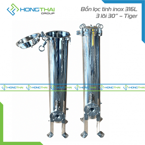 Bồn lọc tinh inox 316L - 3 lõi 30