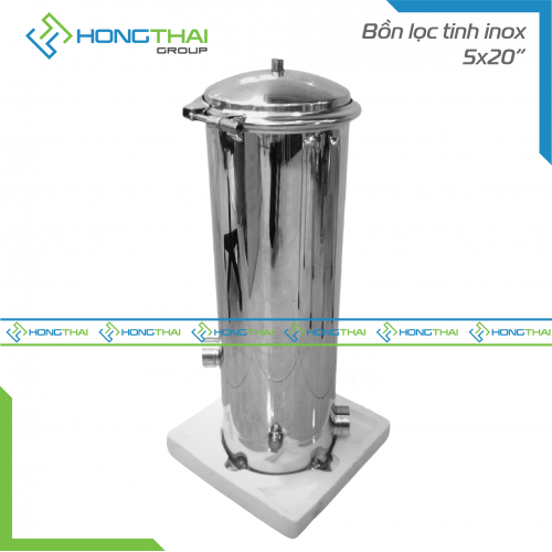 Bồn Lọc Tinh Inox - 5 Lõi - 20 inches