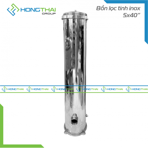  Bồn Lọc Tinh Inox - 5 Lõi - 40 inches