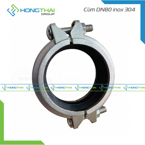 Cùm DN80 inox 304