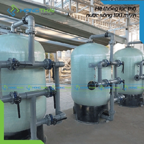 Hệ thống lọc thô nước sông 100 m3/h