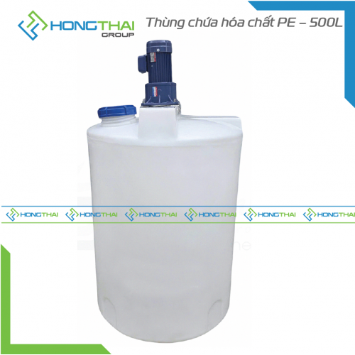 Thùng chứa hóa chất PE – 500L