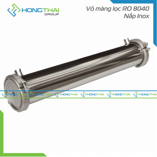 Vỏ màng lọc RO 4040 - nắp inox 